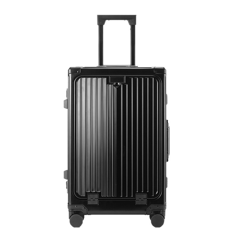 10011 all-aluminum front-opening suitcase trolley case full-function 20-inch business boarding case men's and women's trolley suitcase - Image 2