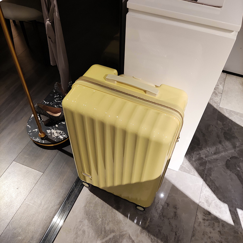 10184 new suitcase for students 24-inch bright trolley case silent universal wheel internet celebrity password case for women travel suitcase for men - Image 2