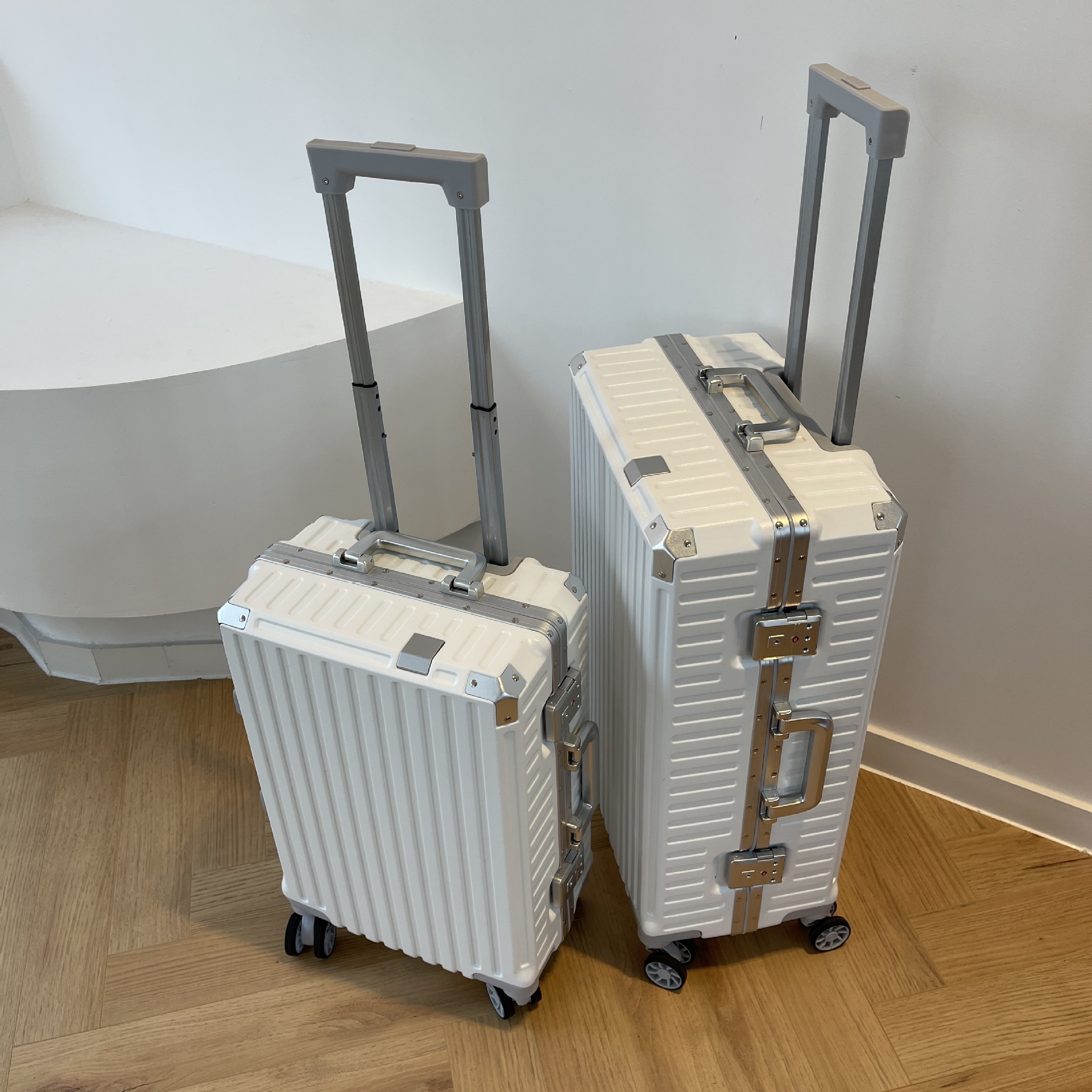 10189 suitcase 24 inch aluminum frame large capacity universal wheel trolley case female password lock 20 inch multifunctional travel cabin case