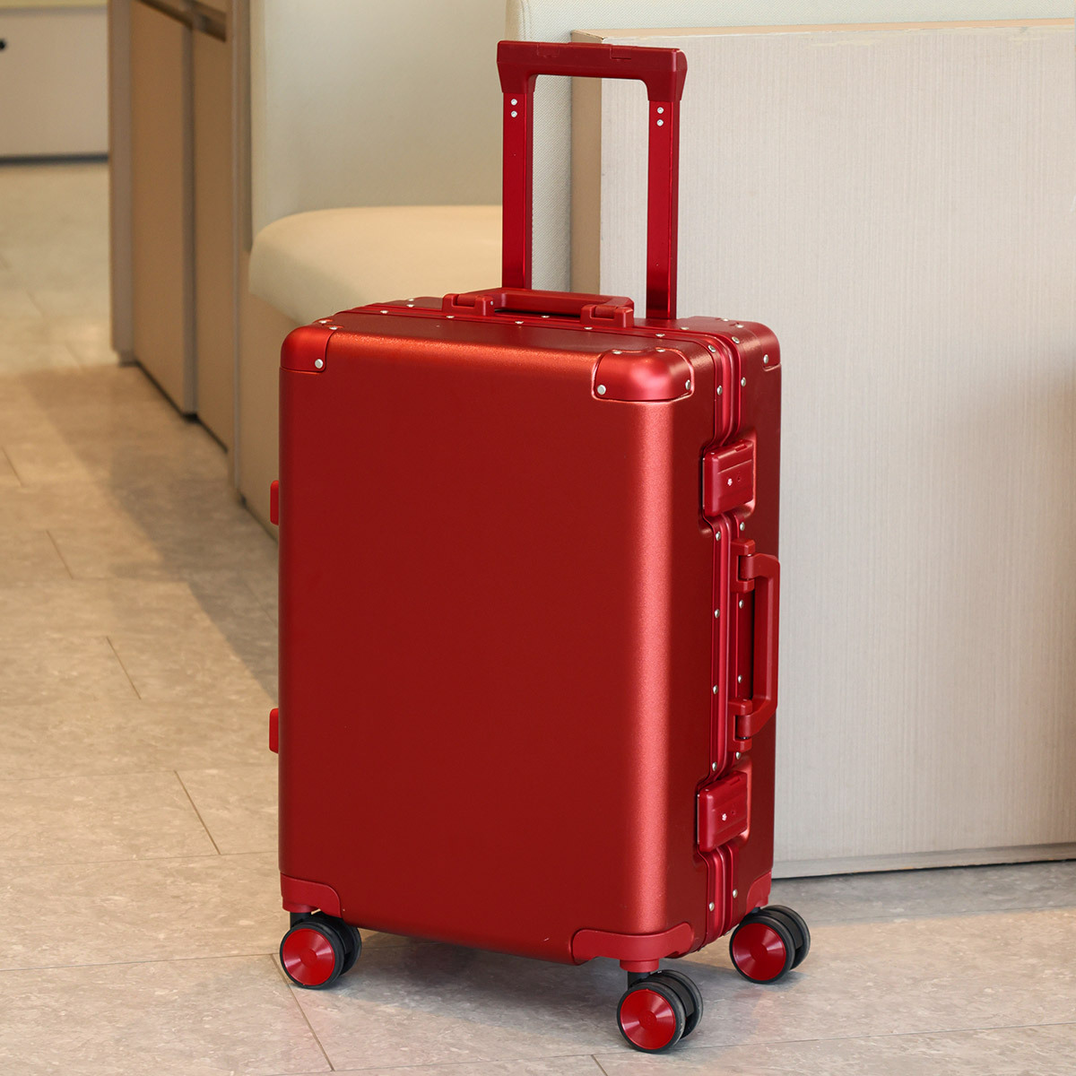 10408 travel suitcase aluminum frame 20 trolley case universal wheel 24 female and male students 26 anti-fall durable password 28 inch suitcase