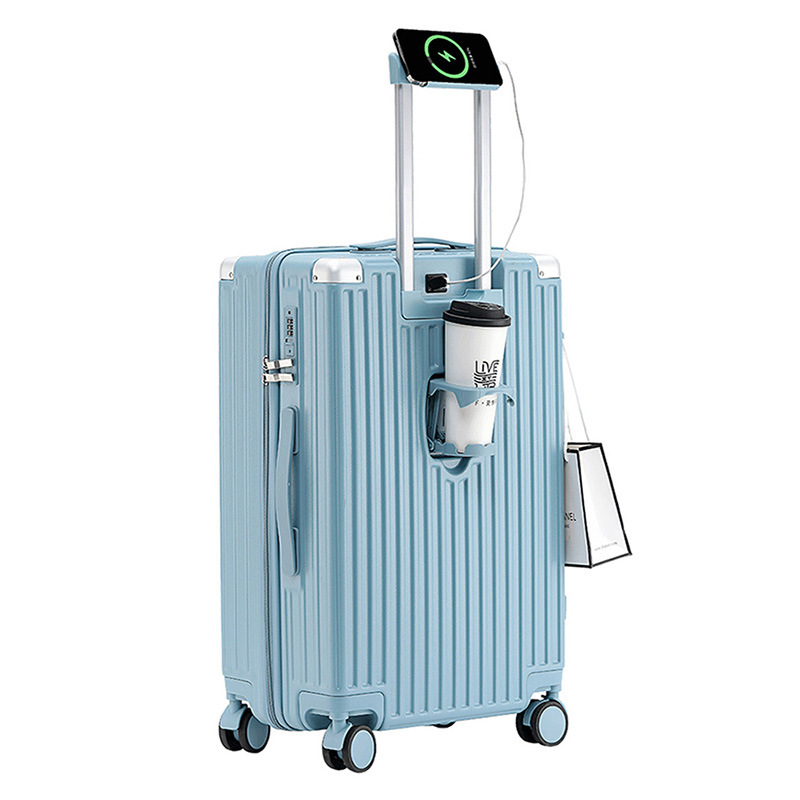 10271 luggage aluminum frame new 24 trolley case universal wheel suitcase 26 inch men and women 20 boarding password leather suitcase 28