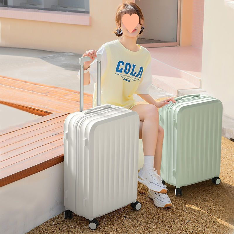 10448 high-value Internet celebrity suitcase women's lightweight travel case student trolley case Korean version strong and durable password leather suitcase - Image 2